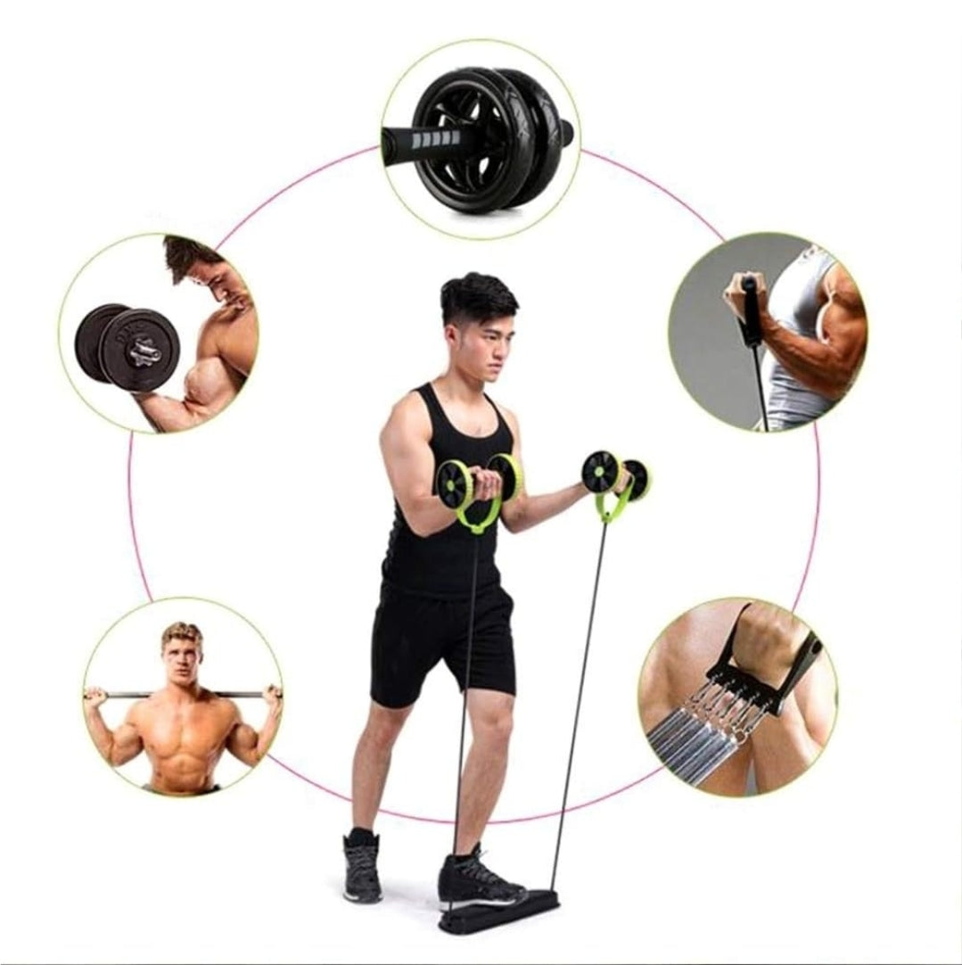 Wheel Roller for Core Workouts, Abdominal Roller Wheel with Knee Pad